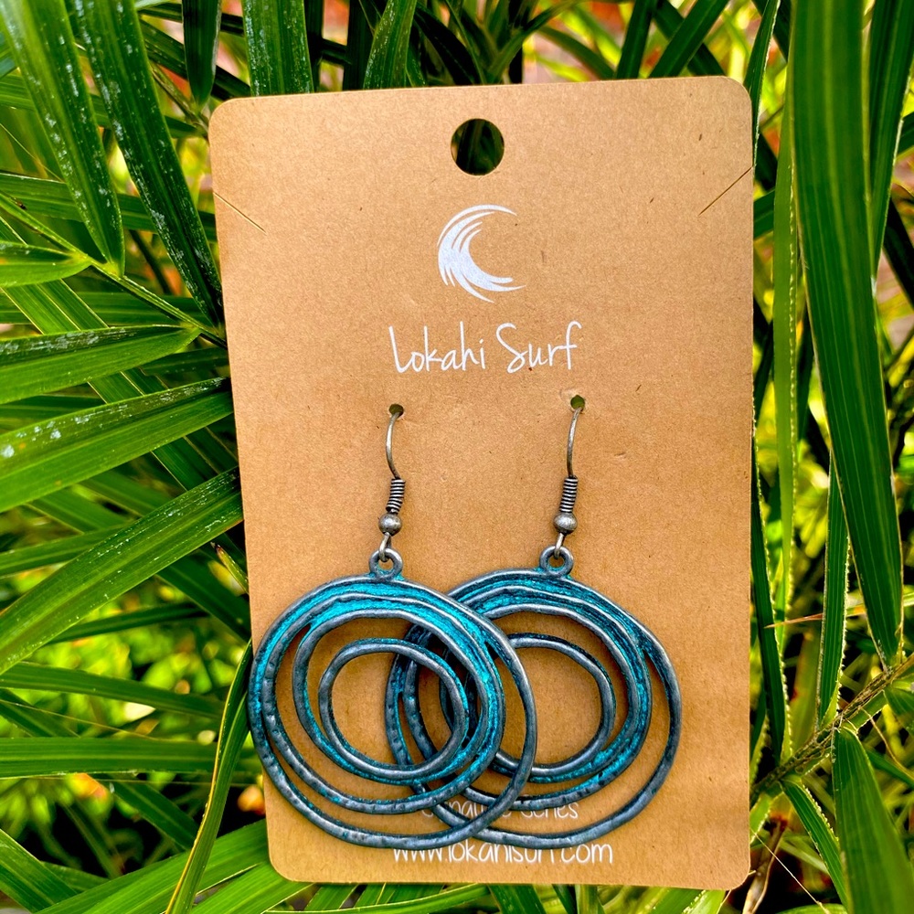 Bohemian turquoise tribal earrings